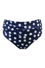 Load image into Gallery viewer, Pour Moi Santa Monica Non-Wired Strapless Bandeau Bikini Set - Navy/White
