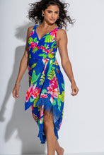 Load image into Gallery viewer, Pour Moi Free Spirit Twist Front Tummy Control Swimsuit - Ultramarine/Pink
