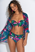 Load image into Gallery viewer, Pour Moi Chiffon Button Through Beach Shirt - Black Multi
