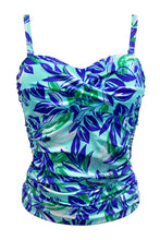 Load image into Gallery viewer, Pour Moi Santa Monica Non-Wired Strapless Tankini - Aqua Palm
