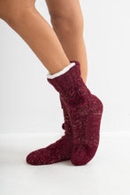 Load image into Gallery viewer, Pour Moi Cosy Cable Knit Lined Slipper Sock - 23203
