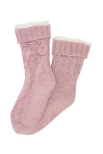 Load image into Gallery viewer, Pour Moi Cosy Cable Knit Lined Slipper Sock - 23203
