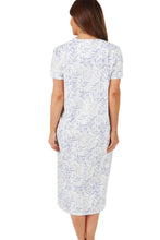 Load image into Gallery viewer, Marlon Palm Print 45" Easy Care Jersey Short Sleeve Nightdress
