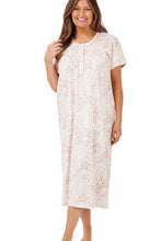 Load image into Gallery viewer, Marlon Palm Print 45" Easy Care Jersey Short Sleeve Nightdress
