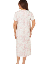 Load image into Gallery viewer, Marlon Palm Print 45" Easy Care Jersey Short Sleeve Nightdress
