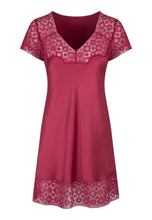Load image into Gallery viewer, LingaDore Short Sleeve Nightdress 6814S - Earth Red
