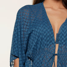 Load image into Gallery viewer, LingaDore Long Kimono 7721 - Legion Blue

