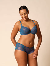 Load image into Gallery viewer, Gossard Superboost Lace Non-Padded Plunge Bra - Deep Teal
