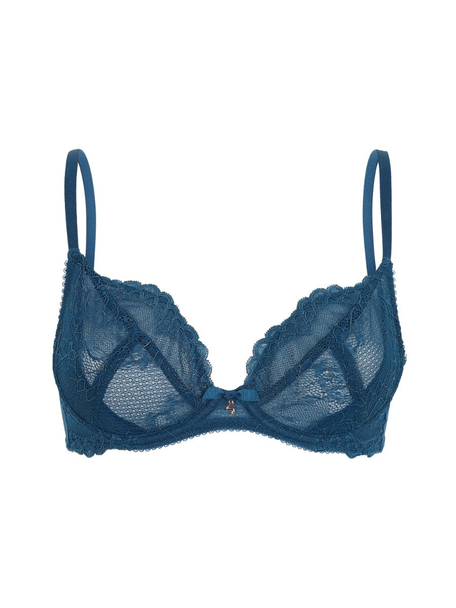 Gossard Superboost Lace Non-Padded Plunge Bra - Deep Teal