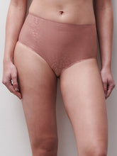 Load image into Gallery viewer, Chantelle Soft Stretch High Waisted Brief - Pink Shimmer Leopard Print
