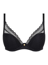Load image into Gallery viewer, Chantelle Norah Chic Plunge T-Shirt Bra - Black
