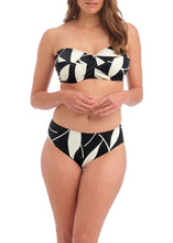 Load image into Gallery viewer, Fantasie Swimwear Ile De Re Mid Rise Bikini Brief - Black Cream
