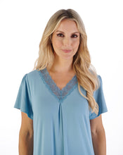 Load image into Gallery viewer, Gaspé Supersoft Ditsy Print or Solid Colour Cap Sleeve Pyjama Set - GL07703
