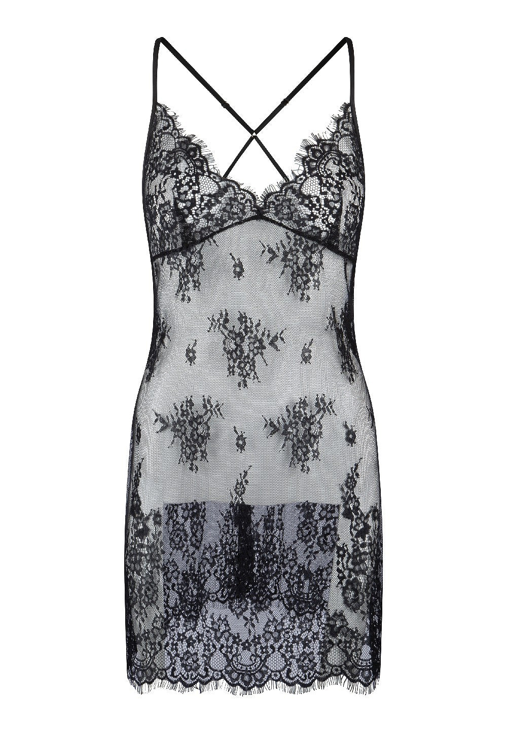LingaDore Lace Chemise L2139 - Black