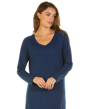 Load image into Gallery viewer, Luxury Bamboo Fabric Long Sleeve Nightdress
