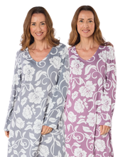 Load image into Gallery viewer, Luxury Knit Long Sleeve Elegance Nightdress
