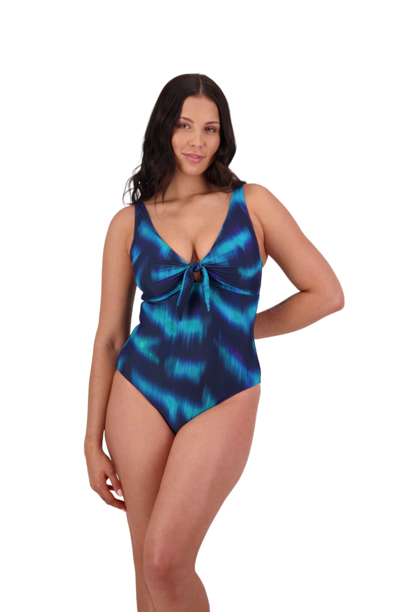 Moontide Underwired Tie Front Swimsuit - Tromso