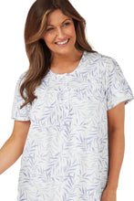 Load image into Gallery viewer, Marlon Palm Print 45" Easy Care Jersey Short Sleeve Nightdress
