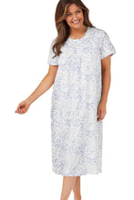 Load image into Gallery viewer, Marlon Palm Print 45" Easy Care Jersey Short Sleeve Nightdress
