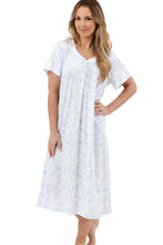 Load image into Gallery viewer, Marlon Sketchy Floral Easy Care Jersey Short Sleeve Nightdress
