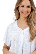 Load image into Gallery viewer, Marlon Sketchy Floral Easy Care Jersey Short Sleeve Nightdress

