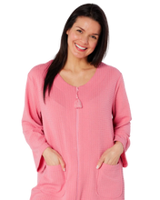 Load image into Gallery viewer, Waffle Zip Dressing Gown
