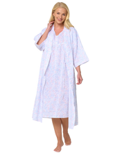 Load image into Gallery viewer, Leaf Print Wrap Dressing Gown
