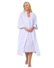 Load image into Gallery viewer, Leaf Print Wrap Dressing Gown
