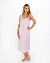 Load image into Gallery viewer, Slenderella 44&quot; Monoprint No Sleeve Jersey Nightdress - ND05102
