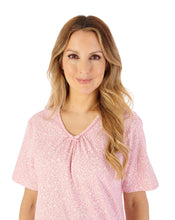 Load image into Gallery viewer, Slenderella Leaf Print 42&quot; Jersey Nightdress - ND08111
