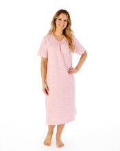 Load image into Gallery viewer, Slenderella Leaf Print 42&quot; Jersey Nightdress - ND08111
