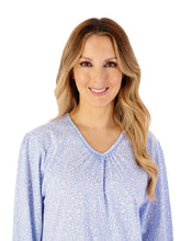 Load image into Gallery viewer, Slenderella Leaf Print 42&quot; Jersey Nightdress - ND08112
