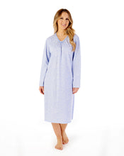 Load image into Gallery viewer, Slenderella Leaf Print 42&quot; Jersey Nightdress - ND08112
