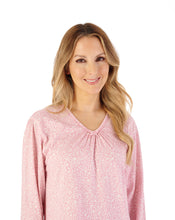 Load image into Gallery viewer, Slenderella Leaf Print 42&quot; Jersey Nightdress - ND08112

