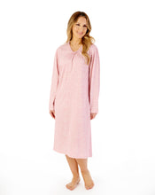 Load image into Gallery viewer, Slenderella Leaf Print 42&quot; Jersey Nightdress - ND08112
