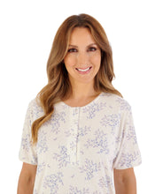 Load image into Gallery viewer, Slenderella Bamboo Cotton Floral 42" Jersey Nightdress - ND08126
