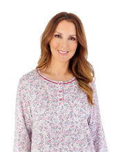 Load image into Gallery viewer, Slenderella Multicoloured Floral 42" Jersey Nightdress - NDW2106
