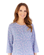 Load image into Gallery viewer, Slenderella Multicoloured Floral 42" Jersey Nightdress - NDW2106
