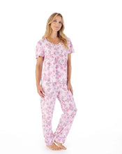 Load image into Gallery viewer, Slenderella Tonal Floral Printed Jersey Pull On Pyjama Set - PJ03114
