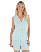 Load image into Gallery viewer, Slenderella Textured Stripe Woven Short Pyjama - PJ05202
