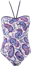 Load image into Gallery viewer, Onades Bacan Bandeau Swimsuit - Paisley Print
