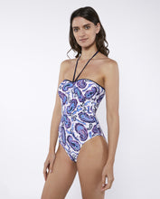 Load image into Gallery viewer, Onades Bacan Bandeau Swimsuit - Paisley Print
