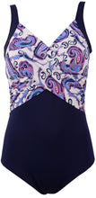 Load image into Gallery viewer, Onades Bacan Drape Detail Swimsuit - Paisley Print
