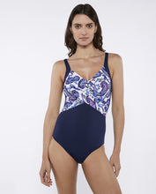 Load image into Gallery viewer, Onades Bacan Drape Detail Swimsuit - Paisley Print
