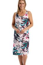 Load image into Gallery viewer, Marlon Karina Keyhole Viscose Nightdress - Tropical Print
