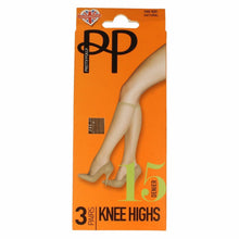 Load image into Gallery viewer, Pretty Polly Everyday 15 Denier Knee Highs 3 pair pack - PNGEK5
