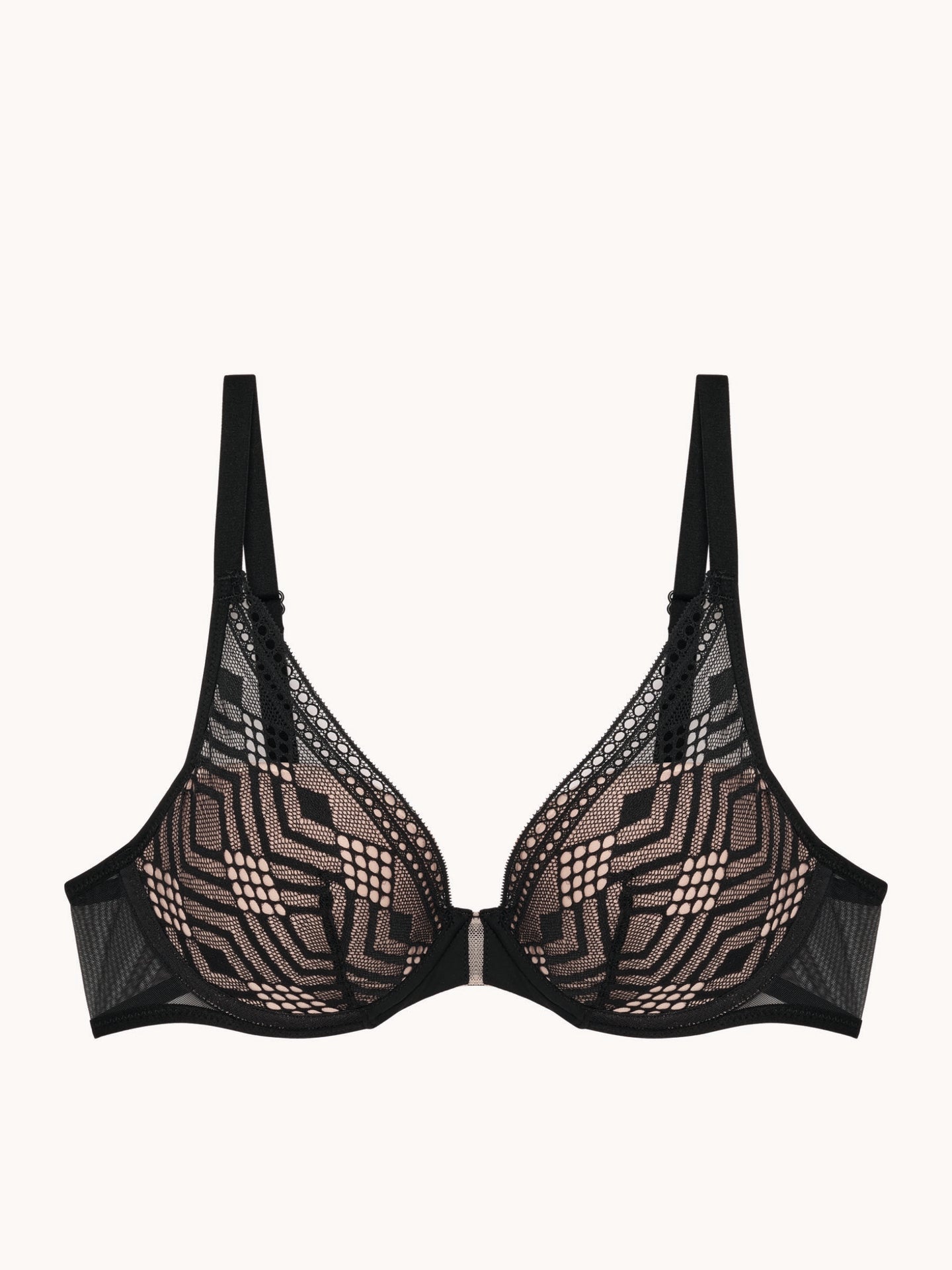 Passionata Ondine Plunge T-Shirt Bra - Black