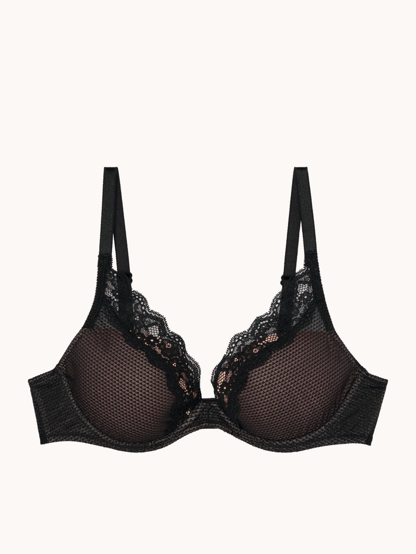 Passionata Brooklyn Plunge T-Shirt Bra - Black