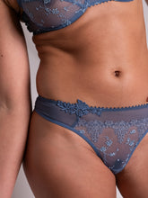 Load image into Gallery viewer, Passionata White Nights Thong - Blue Petrol
