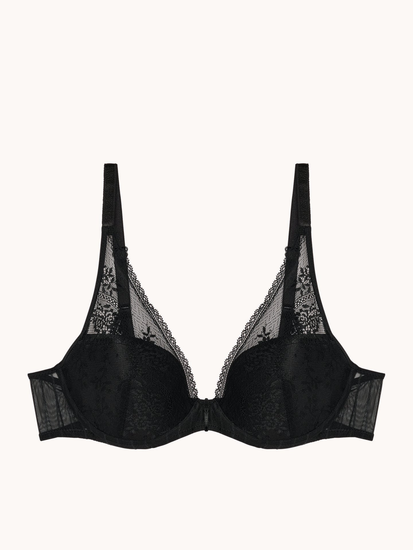 Passionata Maddie Plunge T-Shirt Bra - Black